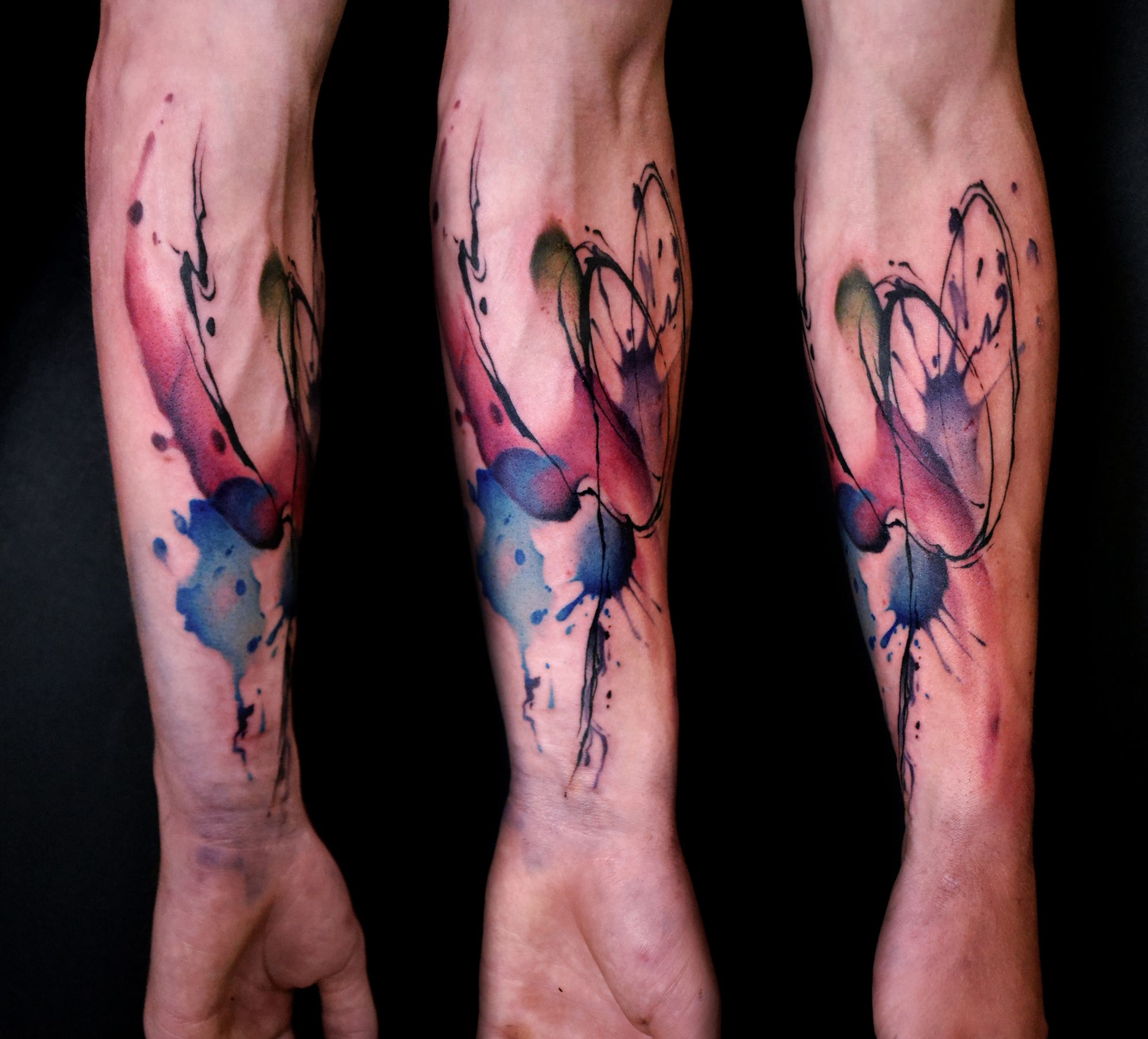Männer unterarm wald tattoo Tattoo Männer