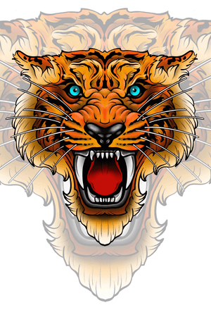#freedesign #tiger #ink #tattoo