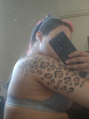 My leopard print half sleeve :) 