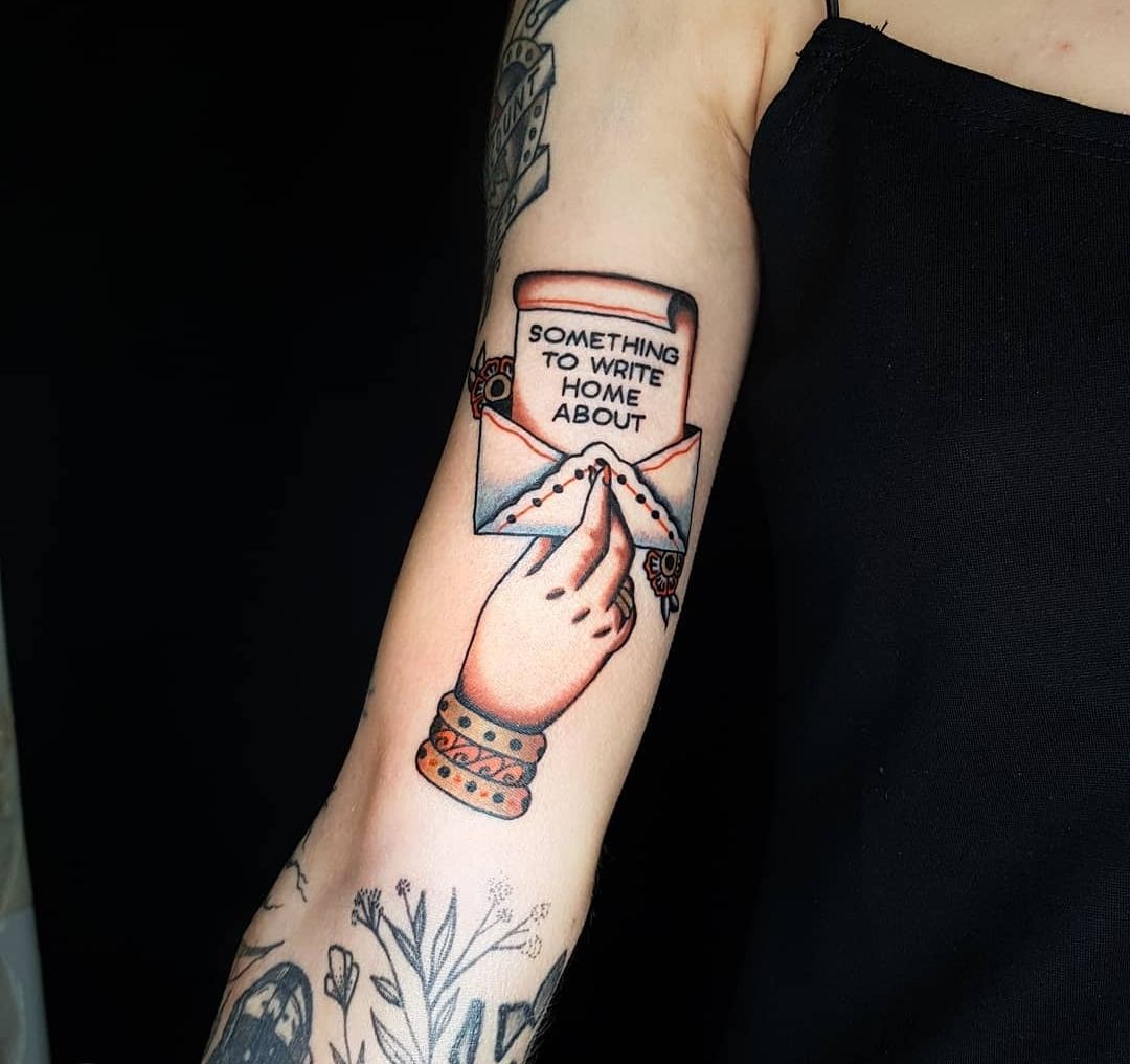Nice Tattoo Parlor on Instagram Talking heads lyrics  by asummerink