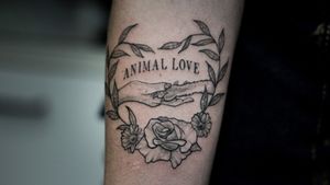 Animal love tattoo