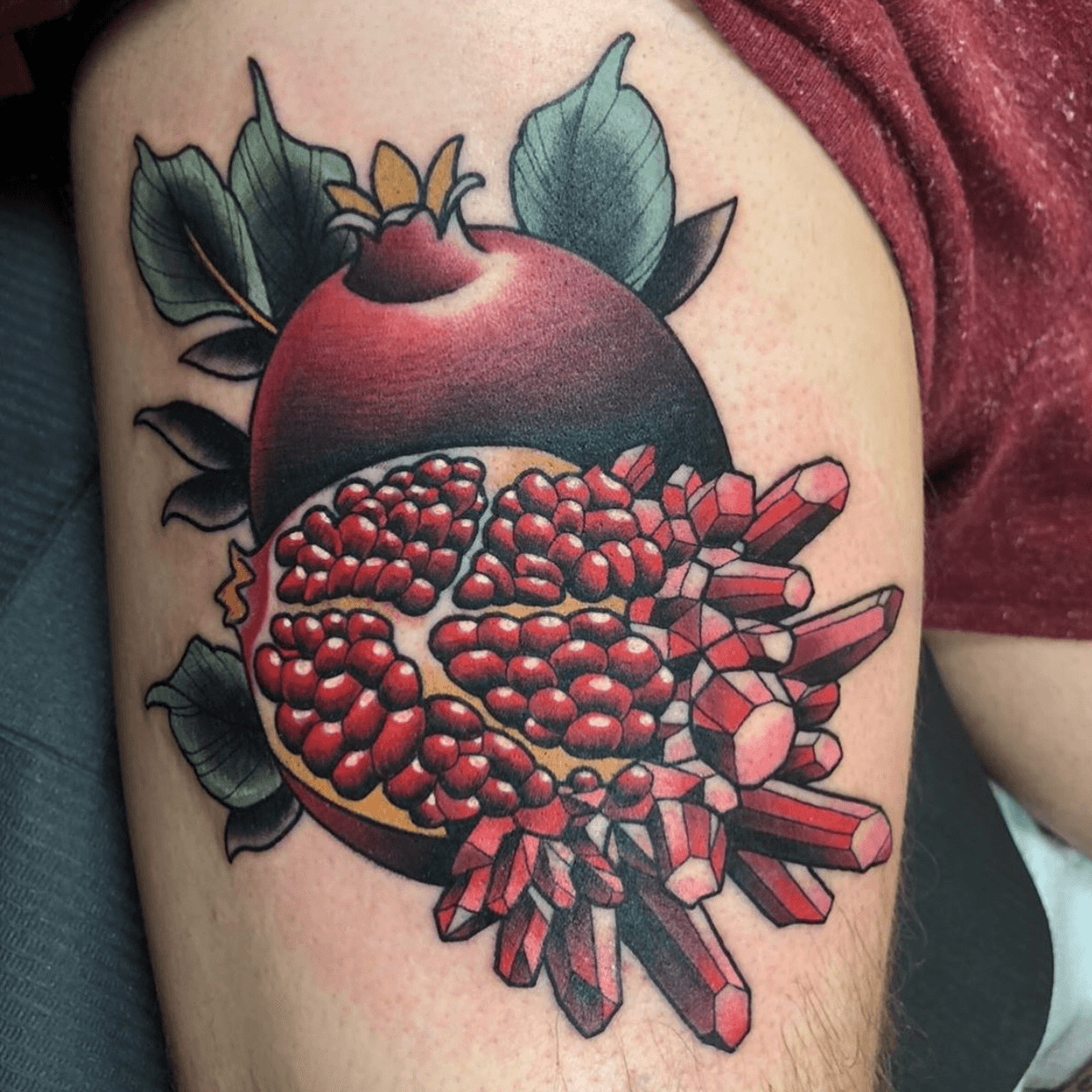 Pomegranate Tattoo  Pomegranate tattoo Small tattoos Minimal tattoo