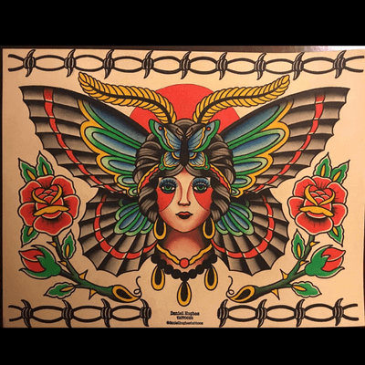 Butterfly lady I painted a while back