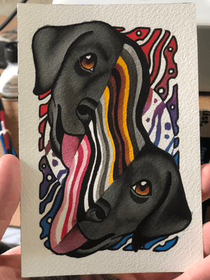 Commissioned dog painting from quarantine 