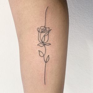 Single line rose 