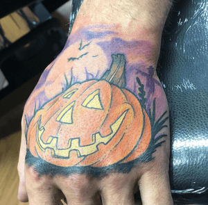 Pumpkin, Halloween, Hand Piece 