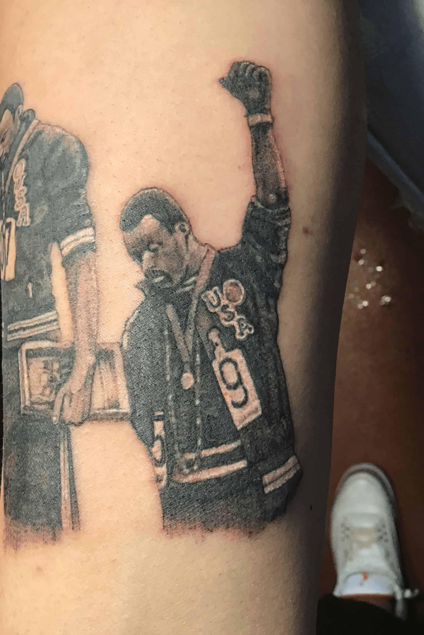 Bandman Kevo Gets White Lives Matter Tattoo on His Leg  XXL