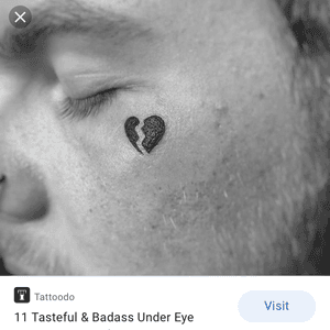 I’m looking for this tattoo to be done to cover up tear drops under my eye. Immediately!