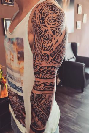 MaoriFull sleeve tattoo
