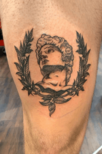 Statue of David tattoo, Brian Harris (@cowbwoy), Phoenix Tattoo, Raleigh NC