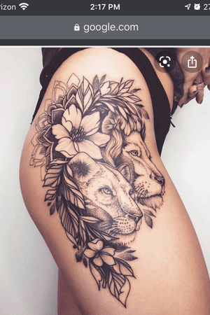 Lion + lioness concept