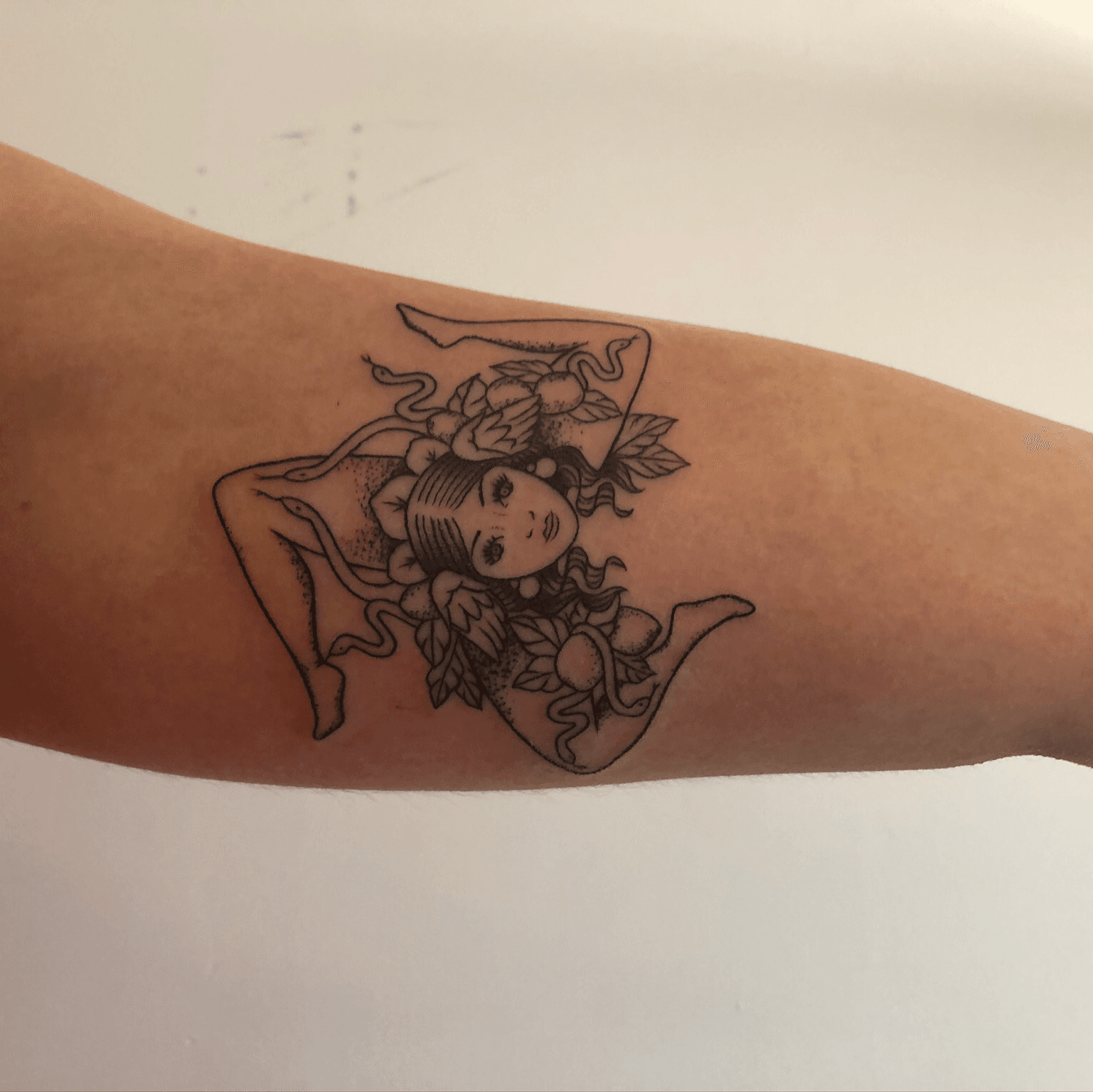 Buy Medusa Trinacria Sicilian Flag Temporary Tattoo Tattoos for Online in  India  Etsy