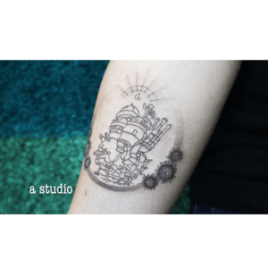 close up - howls moving castle #dotwork #anime #ghibli