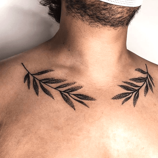 70 Olive Branch Tattoo Designs For Men  Ornamental Ink Ideas  Olive  branch tattoo Collar bone tattoo for men Tattoo designs men