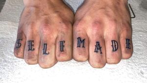 SELF MADE tattoo Old School Font 