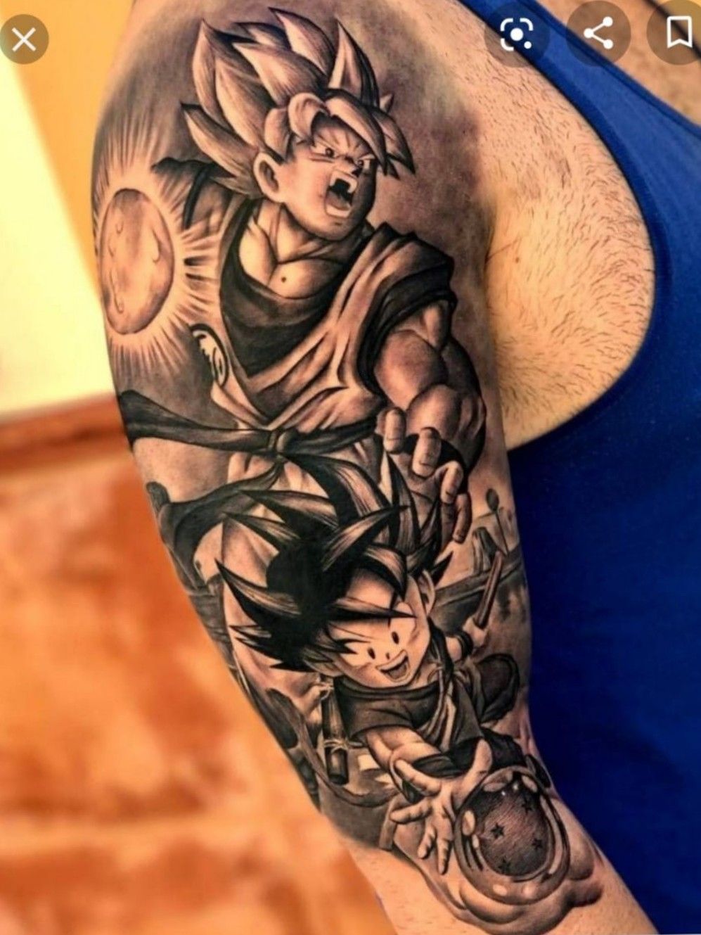 Goku ssj blue  Tatuagem Tatuagens Tatoo
