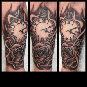 Rose and Pocketwatch piece..