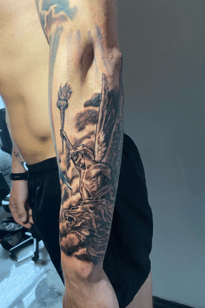 Continuation of a Greek sleeve I’m putting together 
