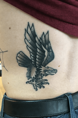 Healed #traditional eagle, still peeling a bit. I personally find the healing process is the most annoying of the entire tattoo experience. What do you think, what’s the most annoying part to you? 