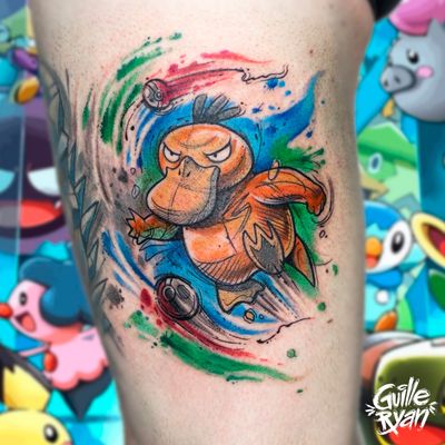 Psyduck (Pokemon) Hecho en @whynot.tattoo BARCELONA AGENDA ABIERTA JULIO guilleryanarttattoo@gmail.com . . . . #pokemon #poketatts #psyduck #catchthemall #gamertattoos #flashtattoos #designs #animetattoos #mangatattoos #tattoobarcelona #sketchtattoo #watercolor #watercolorartist #watercolortattoo #watercolorph #watercolorillustration #theartoftattoo #watercolortattoo #girltattoo #color #colorful #colorsoftheday #colorgram #inspiringtattoos #tattooespaña #españatattoo #solidinklatam