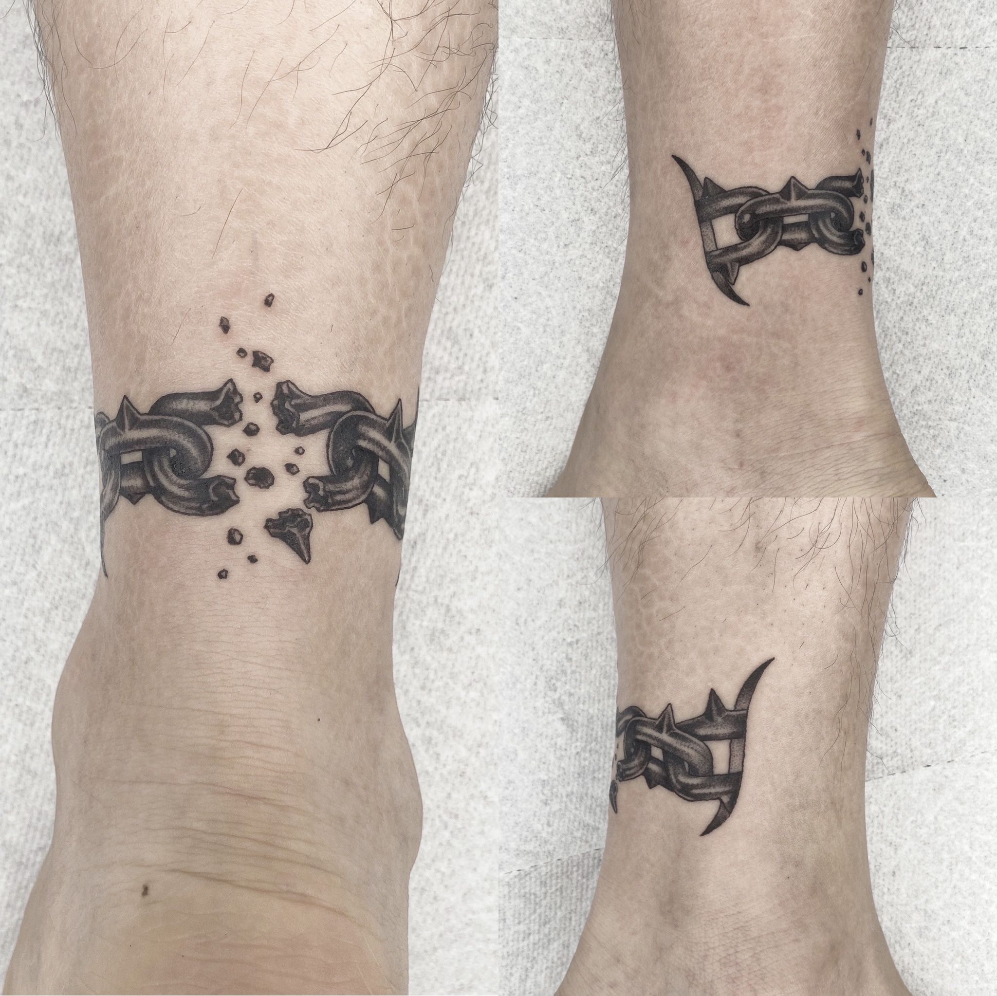 tattoo #broken #brokenleg #knee... - Vanessa Kurmin ART | Facebook