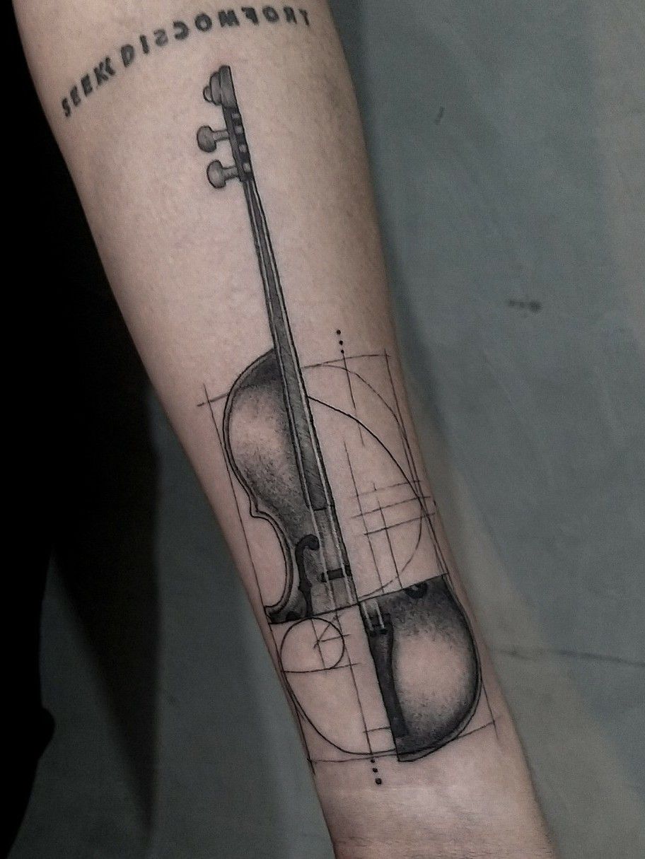 30 Pretty Violin Tattoos that Can Enhance Your Temperament | Violin tattoo,  Music tattoos, Small tattoos