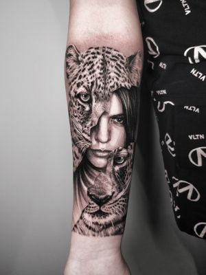 half sleeve in progress- first session #leopardtattoo #girltattoo #armtattoo #blackngrey #blackngreytattoo #vilniustattoo #lietuvostattoo #tattooforgirls #tattoodo #inkart #artmagazine #tattooawards 