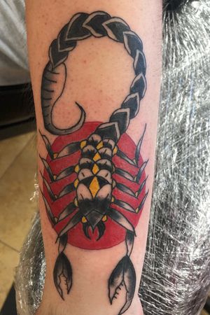 American Traditional Scorpion! Had a blast with this critter! 