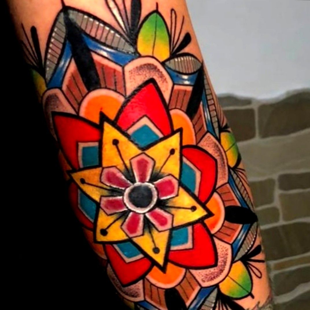 Tattoo uploaded by double • Color mandala tattoo • Tattoodo