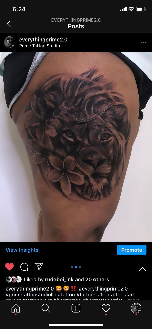 Tattoo from Derez Peters 