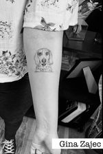 Tatuaje de perro blanco y negro por Gina Zajec. Envíanos mensaje y agenda tu cita  🐶  🐕  #KarmaInkCollective #nicememoryofyourbestfriend #ginazajec #ilovemydog #tatuadorasmexicanas #lasmejorestatuadorascdmx #elmejorestudiodetatuajescdmx #internationaltatooists 