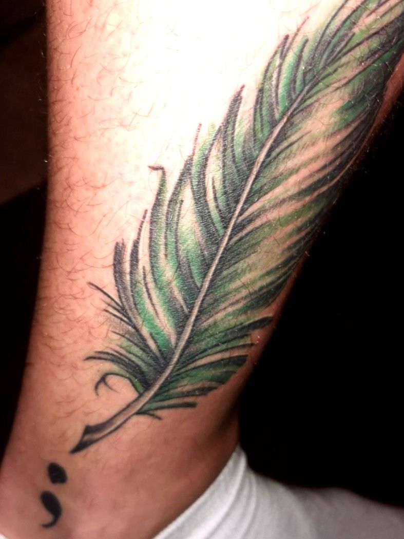 feather and bird tattoo Best Tattoo Studio in India Black Poison Tattoos