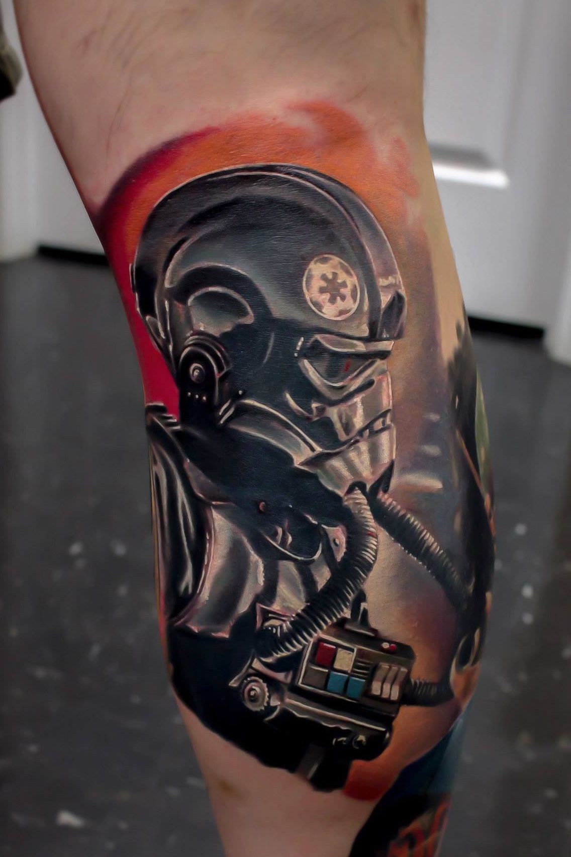 Tattoo uploaded by Jerry Pipkins • Star Wars Tie Fighter pilot #starwars • Tattoodo