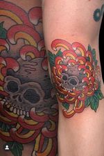 By JK #traditionaljapanese #skull 