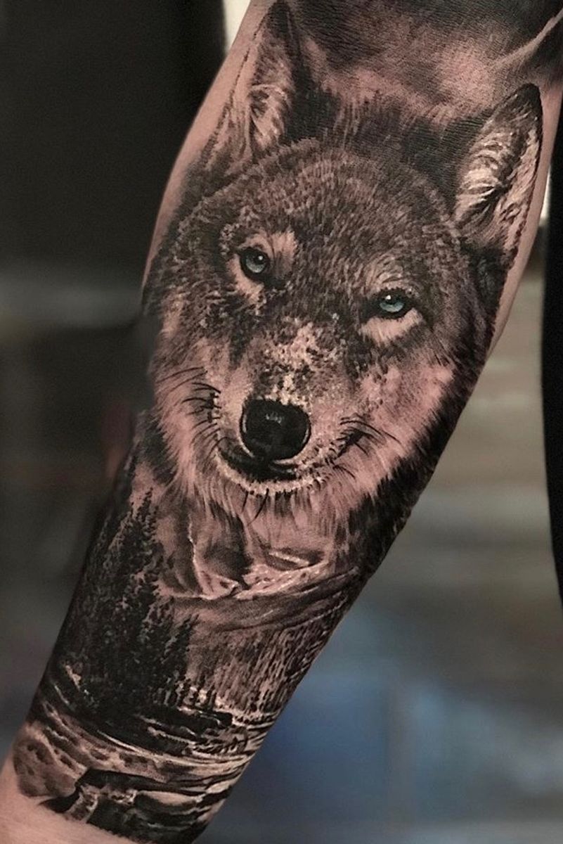 Tattoo uploaded by World Famous Tattoo Art Gallery Long Island • Wolf # ...