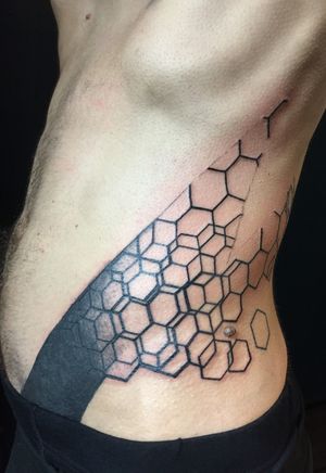 Cover up with geometric pattern #geometric #geometry #geometrictattoo #dots #Geometricdotwork #geometria 