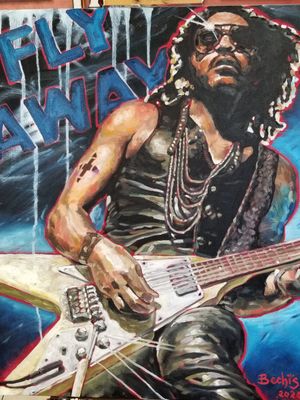 "I want to get away I want to fly away" Lenny Albert Kravitz Oil on canvas 24'x30' @blickartmaterials #rockstar #musician #Americansinger #songwriter #recordproducer #actor #rock #blues #soul #R&B #funk #jazz #reggae #hardrock #psychedelic #pop #folk #painting #art #artist #tattooartist #lennykravitz #Miamibeach #painter #tattoolife #miami #artlife #arte #oiloncanvas