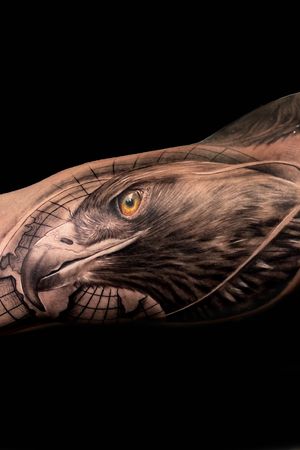 •Eagle portrait• www.yumptattoogallery.com. #Yumptattoo #Yump #eagle #tatuajesdeaguila
