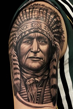 •Native American• by @I_yump  www.yumptattoogallery.com 