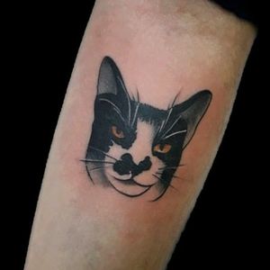 Tatu de hoy.. #inked #ink #tattoo #tattooer #tatuadoresargentinos #cat #gata #gatatattoo #cattattoo #luchotattoo #luchotattooer #pergaminotattoo #pergamino 