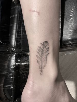 Feather 
Paige Jean Tattoos. 
Salt Lake City, Utah. 