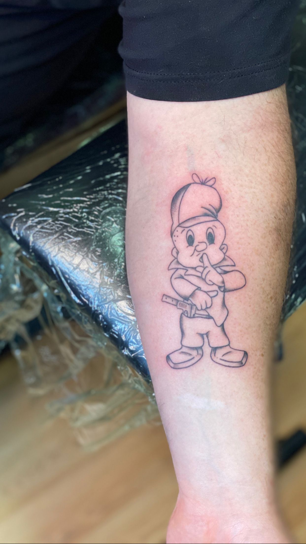 Bugs Bunny and Elmer Fudd Tattoo  Tattoos Bunny tattoos Tattoo shop
