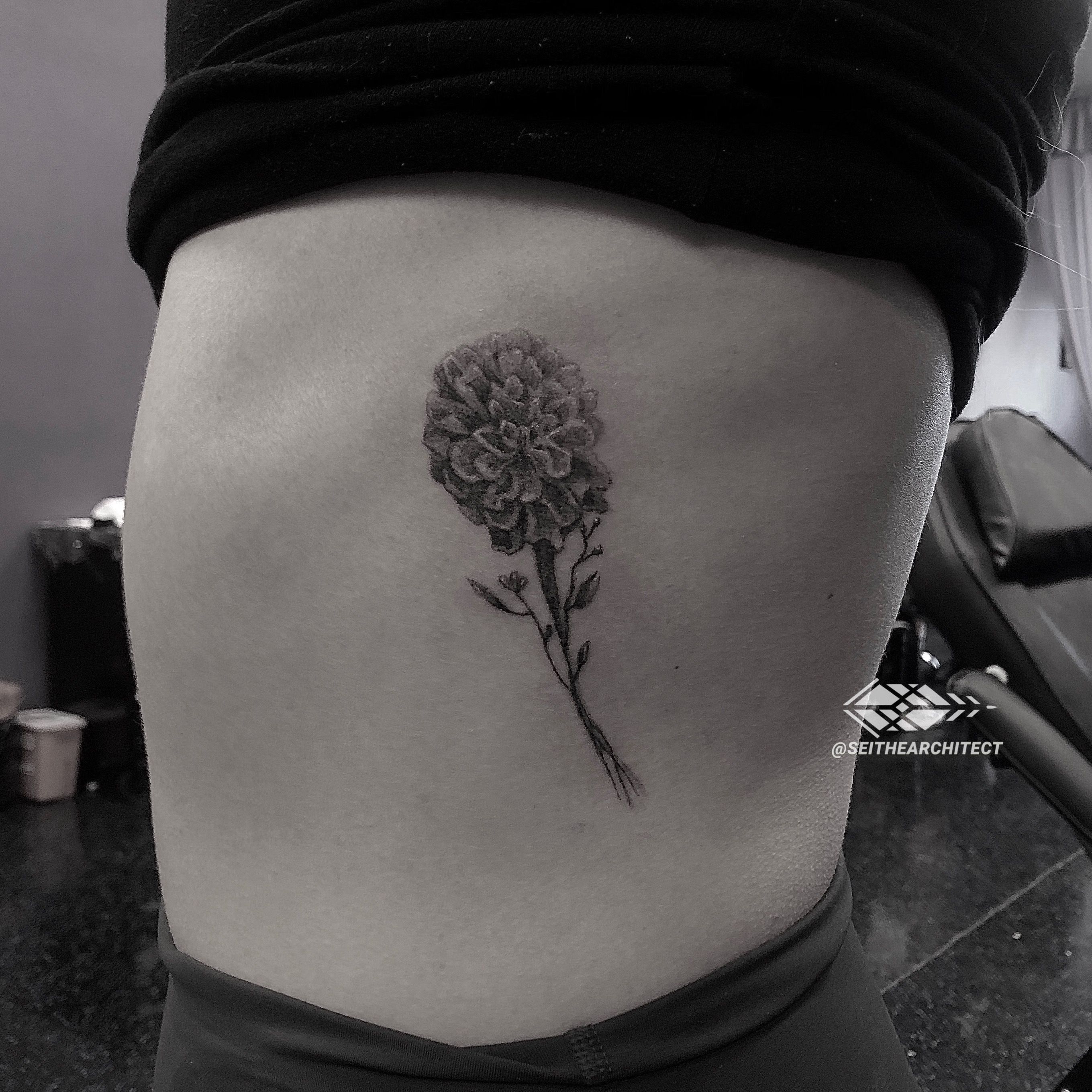 Rib Flower Tattoo by jacqustyle11 on DeviantArt