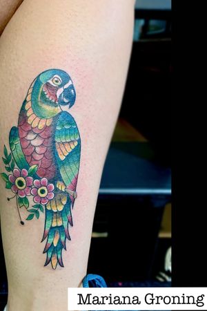 Tatuaje de loro con color hecho por Mariana Groning                                                                    Karma Ink Collective is a private tattoo shop based in Mexico City founded by Mariana & Gina. We collaborate with several artists in Mexico and Canada.                                                       www.karmainkcollective.com                               #tattoo                                                           #tatuajescdmx                                                    #marianagroning                                                    #estudiodetatuajescdmx                                #tatuajesclaveria                                         #tatuajespersonalizados                                #tatuajedeloroconcolor  #parrottattoowithcolor       #tattoowithcolor #tattoo                                      #tatuajerellenodecolor                                            #loro #KarmaINKCollective      