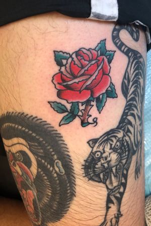 New addition to the sleeve I’m making. A traditional style rose