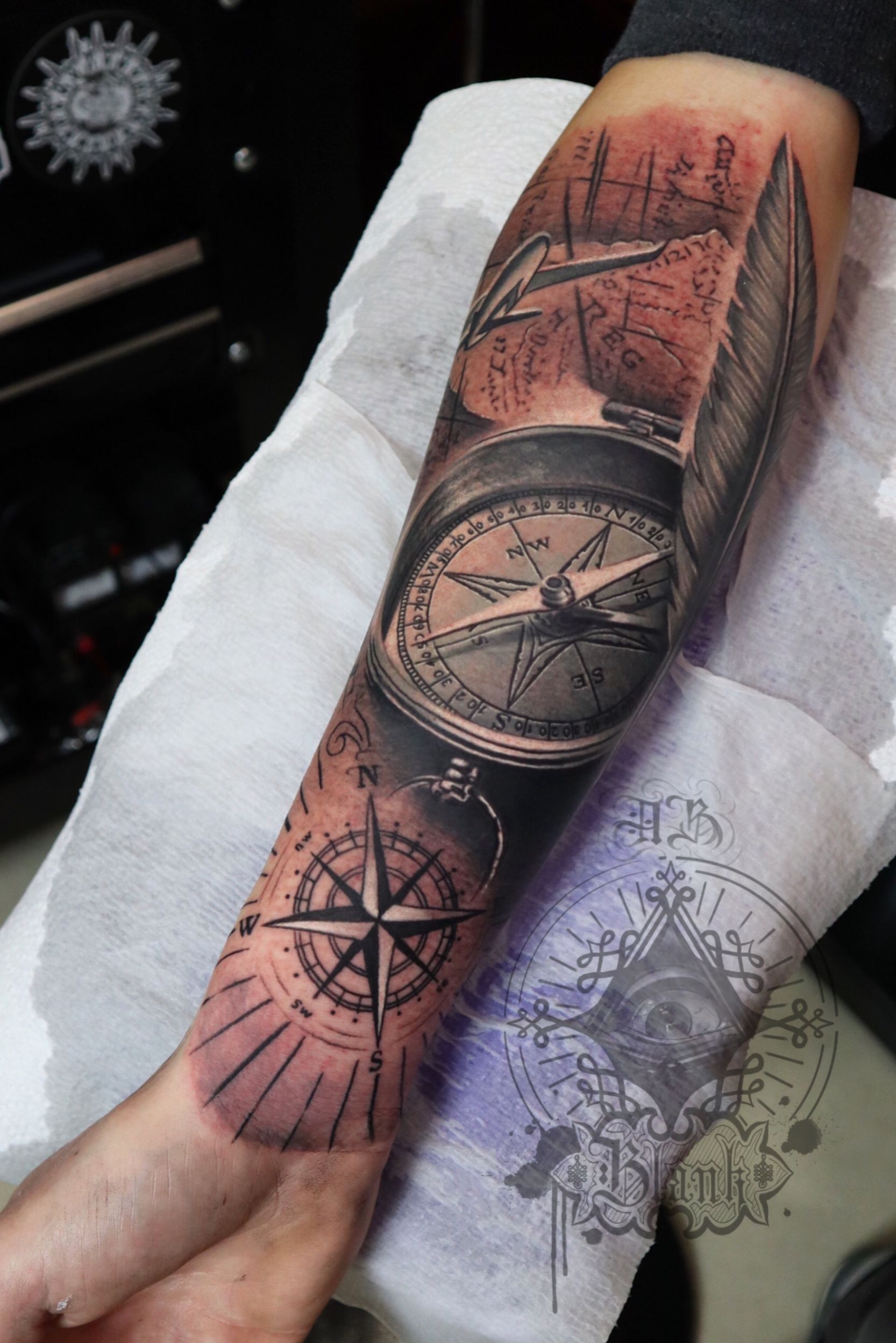 jack sparrows compass i love this tattoo Think Id get the compass but  with the saying Itll take you where ever you w  Trendy tattoos Pirate  tattoo Tattoos