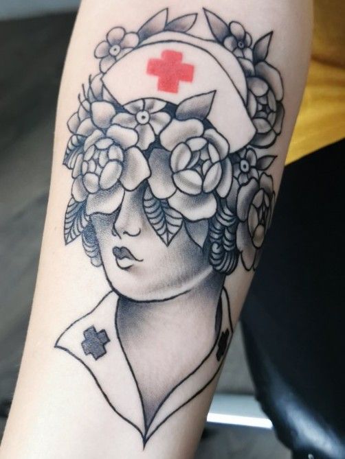 tattoo #tatuagem #oldschooltattoo | Nurse tattoo, Tattoos, Traditional hand  tattoo