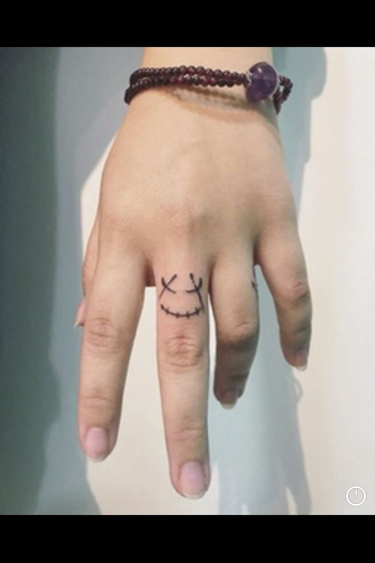 Tattoo uploaded by Ash_tattoos • Smiley finger tattoo • Tattoodo
