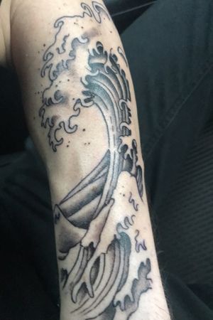 “The Great Wave” in my way of understanding is life is a wave just gotta flow with it. 2nd favorite piece of mine I have 