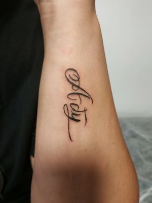 Name on arm 